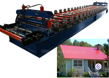 4 KW Hydraulic Cutter Glazed Roll Forming Machine / Tile Forming Machine